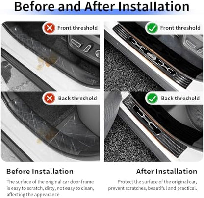 Door Sill Protector Trim for Toyota RAV4 2026 Accessories Front and Rear - Image 2