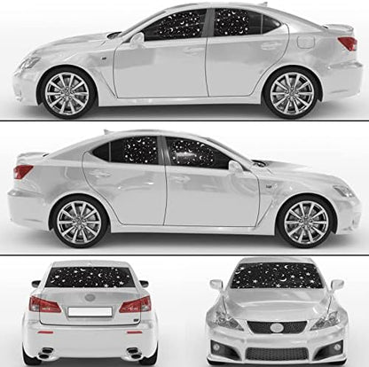 Moukeren 6 Pcs Car Windshield Sun Shade Set Front Rear Window - Image 6
