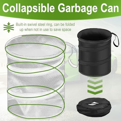 2 PCS Car Collapsible Trash Can, Collapsible Pop-up Car Garbages Can - Image 4