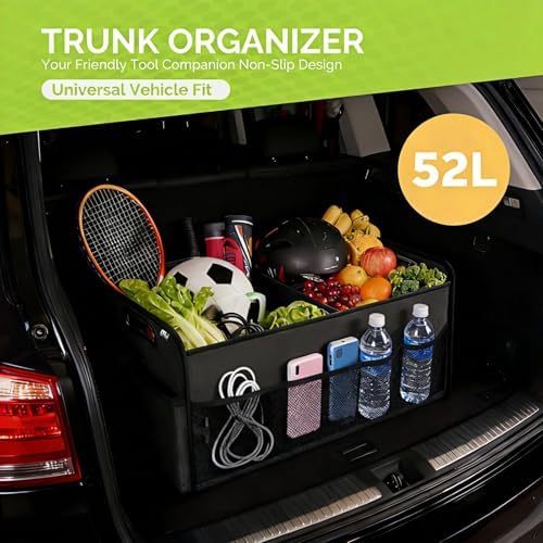 MIU COLOR Trunk Organizer for Car, Car Organizer, Collapsible - Image 3