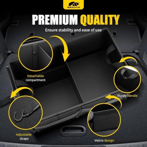 MIKKUPPA Trunk Organizer with Lid - 65L Car Organizer with Cooler - Image 5