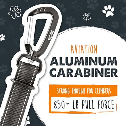 Mighty Paw Dog Seat Belt for Car, Heavy-Duty Aviation Aluminum Carabiner - Image 5