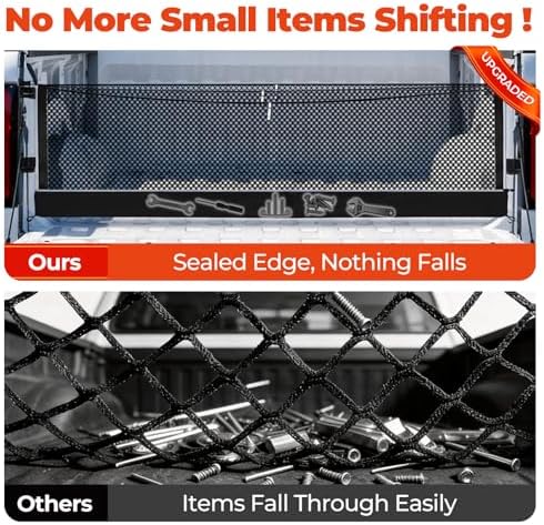 3-Layer Cargo Net for Jeep Gladiator 2020-2026, Zoned Storage Cargo Netting - Image 5