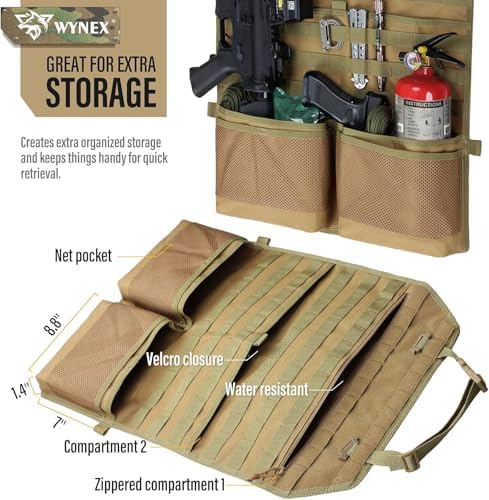 WYNEX Molle Seat Back Car Organizer Fit Most Car F150 Jeeps Pickups Trucks - Image 4