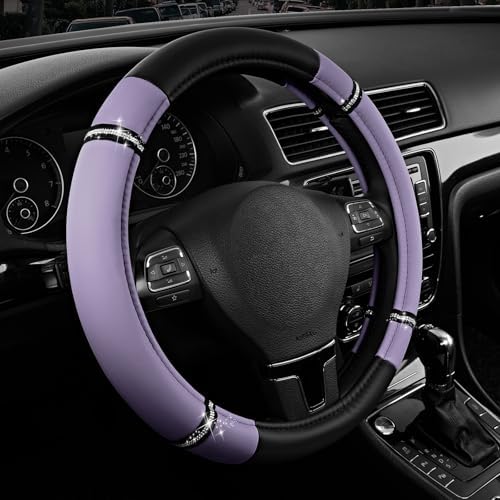 Road Comfort Leather Steering Wheel Cover – Premium Anti-Slip Car Steering by RoadComforts
