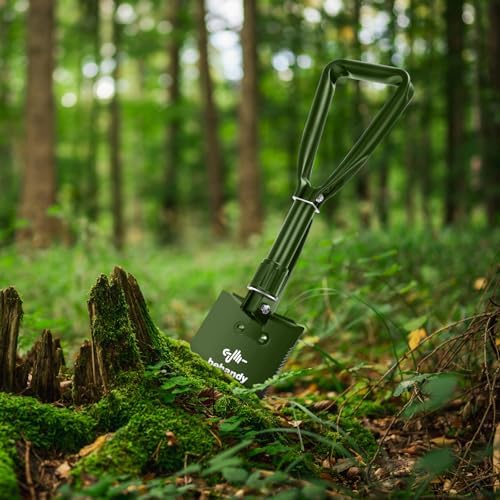 18.5" Folding Shovel, Tri-Fold Collapsible Shovel - Image 7