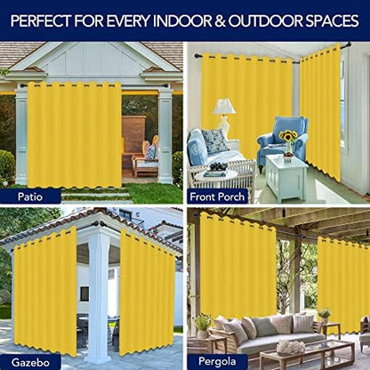 PureFit Outdoor Curtains for Patio Waterproof Weatherproof Outside Curtains - Image 5