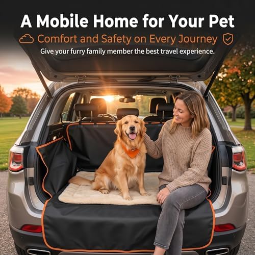 SUV Cargo Liner for Dog, 210T Polyester Waterproof Scratchproof Trunk Protector - Image 7