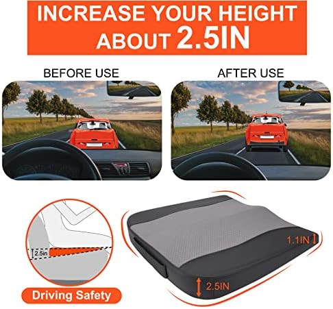 Lofty Aim Car Seat Cushion, Memory Foam Car Seat Cushions - Image 3