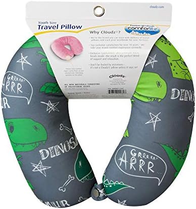 Cloudz Kids Patterned Microbead Airplane Travel Neck Pillow. Super Soft Cozy - Image 2