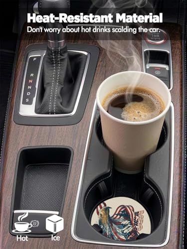 WOCOCN Car Coasters for Cup Holders - Image 3