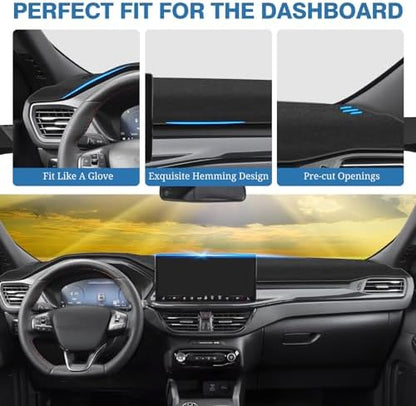 FIILINES Dash Cover for 2020-2025 2026 Ford Escape, Dashboard Mat Exact Fit for - Image 4
