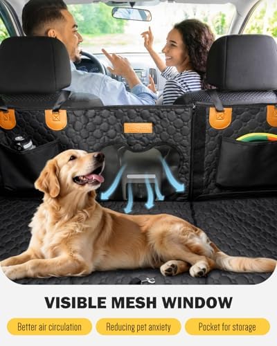 Back Seat Extender for Dogs, Waterproof Dog Car Seat Cover for Back Seat - Image 3