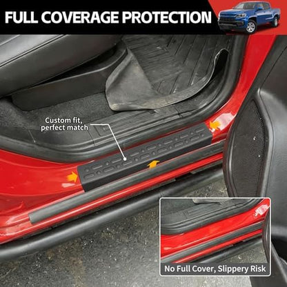 Door Sill Guards Kit Fit for 2015-2022 Chevy Colorado Accessories Entry Guard - Image 3