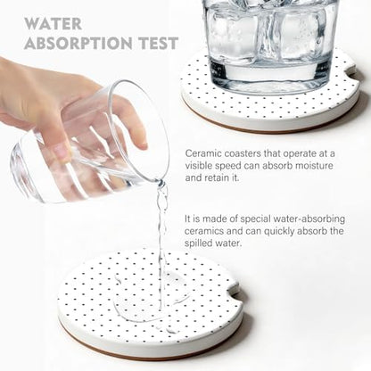 2 Pack Car Coasters for Cup Holders, Cute Car Accessories Interior - Image 3