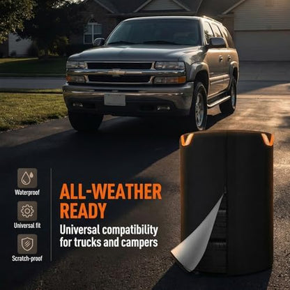 Tire Storage Cover, 420D Oxford Waterproof Bag, 4 Felt Pads - Image 2