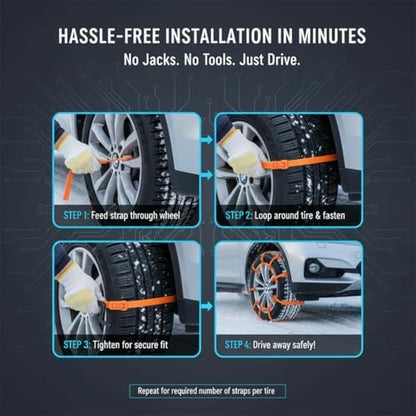 10/20/30/40PCS Universal Anti-Skid Snow Tire Chains, 2026 New Reusable - Image 5