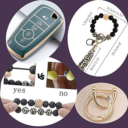 Car Key Fob Cover with Premium Wristlet Fits - Image 4