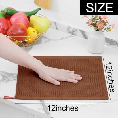 Homaxy 100% Cotton Waffle Weave Kitchen Dish Cloths 12-Pack - Image 5