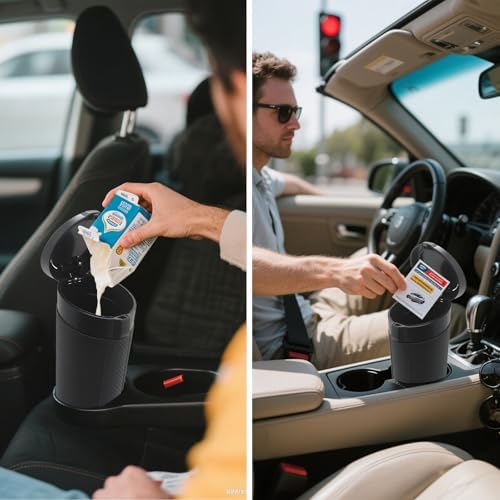 Car Trash Can with Lid, 2 Pack, 180 Trash Bags - Image 6