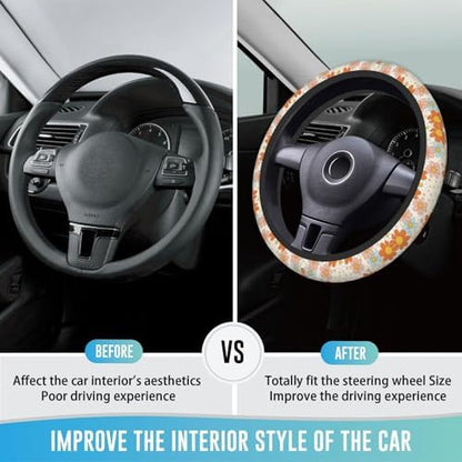Elastic Steering Wheel Cover, 15 Inch Non-Slip - Image 3