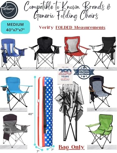 40"x7"x7" Replacement Bag for Folding Camping Chair, Camp Chairs, Yoga Mat - Image 5
