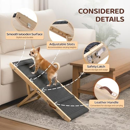 VINGLI Dog Ramp for Bed, Portable Pet Ramp for Car - Image 6