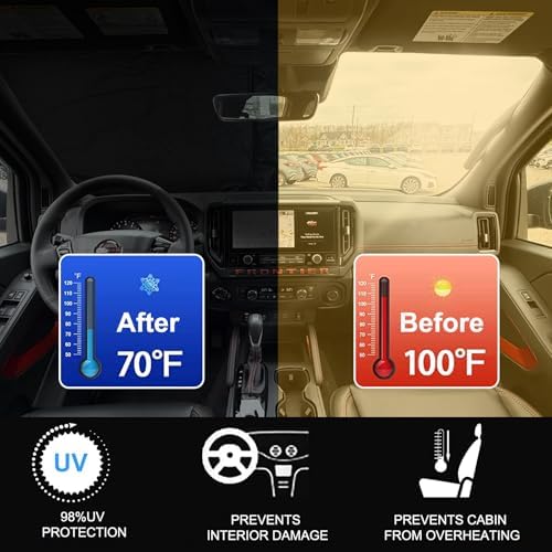 Foldable Front Windshield Sunshade fit - Image 2