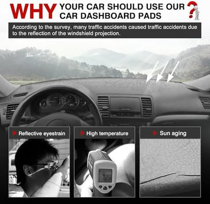 Autorder Dashboard Cover Mat for Subaru Legacy/Outback 2005-2009 Accessories - Image 2