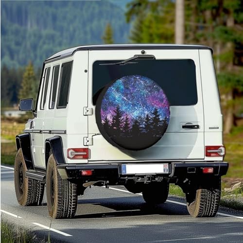 Forest Spare Tire Cover PU Leather, Weatherproof Wheel Protectors Tyre Covers - Image 2