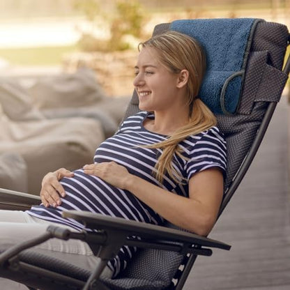 Weysat Head Neck Pillow for Recliner Chair Head Rest Roll, Haze Blue - Image 4