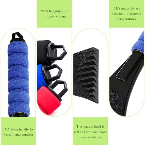 2PCS Ice Scraper for Car Windshield, Scratch-Free Auto Window Snow Scraper - Image 3