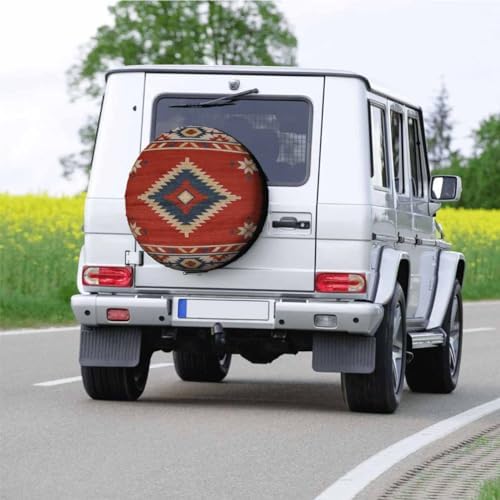 Southwestern Traditional Style Spare Tire Cover 15 inch Wheel Protectors - Image 5