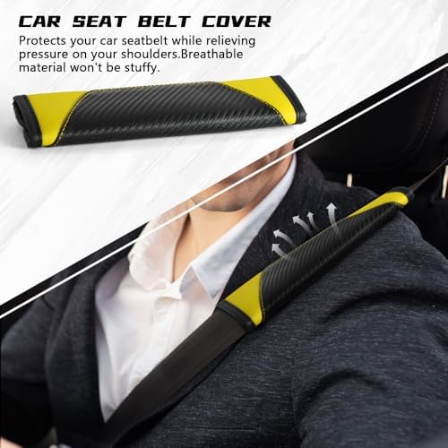 2PCS Car Seat Belt Cover Pads, Seatbelt Shoulder Cushion - Image 6