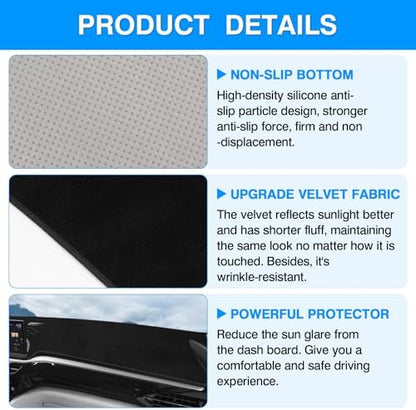 Autorder Dashboard Cover Mat for 2025 2026 Acura MDX Accessories Dash Cover - Image 6
