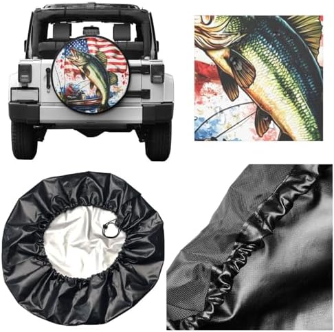 Vintage Bass Fishing Spare Tire Cover - Image 3