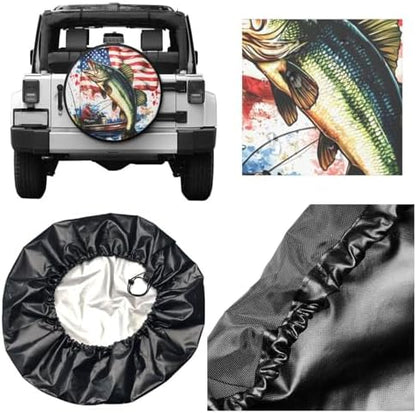 Vintage Bass Fishing Spare Tire Cover - Image 3