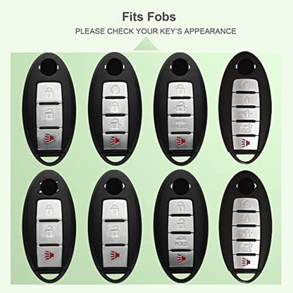 Compatible with Nissan Key Fob Cover Altima Maxima Rogue Armada Pathfinder - Image 3