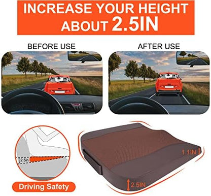 Lofty Aim Car Seat Cushion, Memory Foam Car Seat Cushions - Image 3