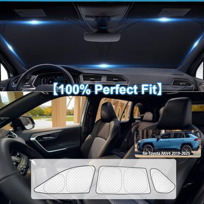 KMF Thicken Car Window Shades for Toyota RAV4 2019-2025 Accessories, 5th Gen - Image 4