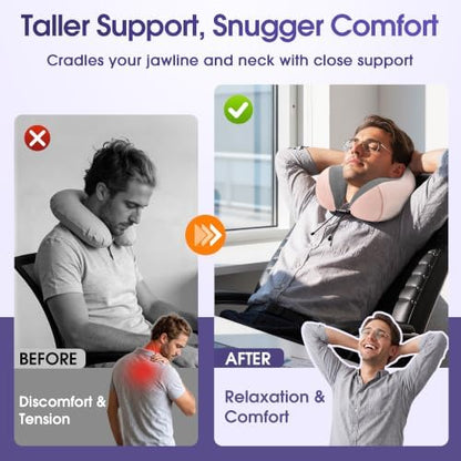 CloudBliss Neck Pillow for Airplanes, Memory Foam Travel Pillow - Image 6