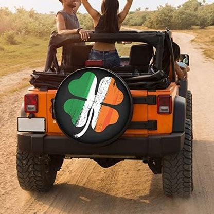Irish Shamrock Spare Tire Cover Dust-Proof Wheel Tire Cover Fit Trailer - Image 4
