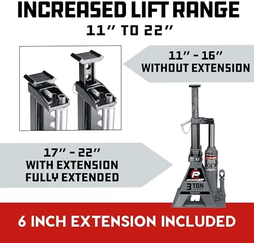 POWERBUILT 3 Ton All-in-One Hydraulic Bottle Jack and Jackstand in One - Image 2