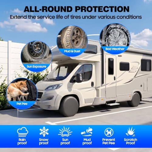 Moonet Thickened PVC Leather Tire Cover, Universal Fit 40-42" - Image 4