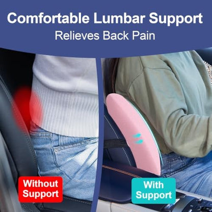 BYMECOST Lumbar Support Pillow for Car, Memory Foam Car Back Cushion - Image 4