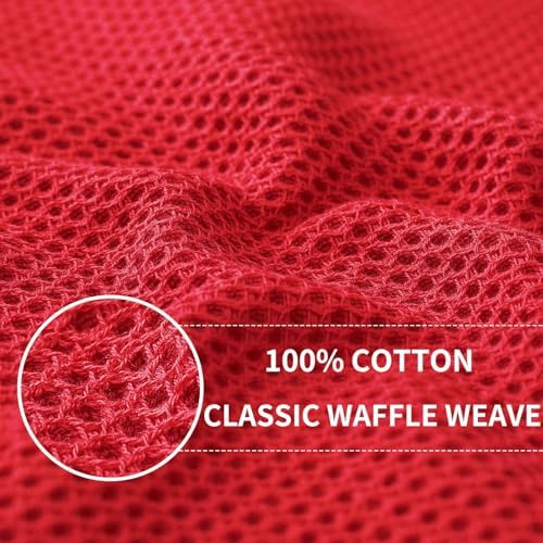 Homaxy 100% Cotton Waffle Weave Kitchen Dish Cloths 18-Pack - Image 2