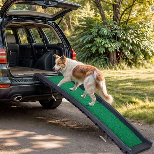 Folding Dog Ramp for Car Truck SUV 61 Inches Portable Pet Ramp - Image 2