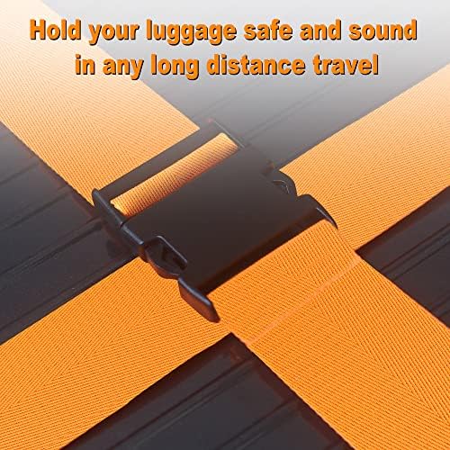 Chelmon Luggage Straps for Suitcases TSA Approved Travel Essentials 8 Pack - Image 4