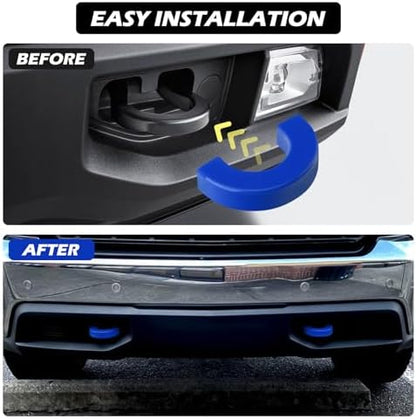 Tow Hook Covers for Silverado 1500/Sierra 1500 Dark Blue - Image 6