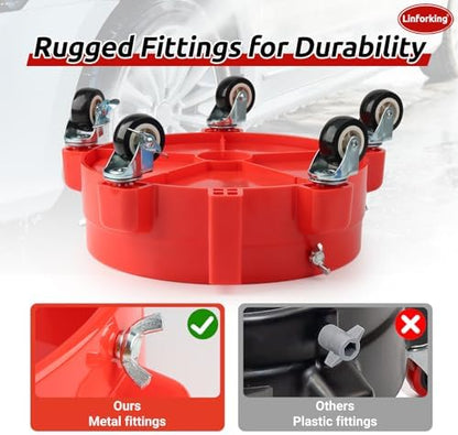 Bucket Dolly 5 Gallon with Wheels, 360°Rolling Car Wash Bucket Roller - Image 5